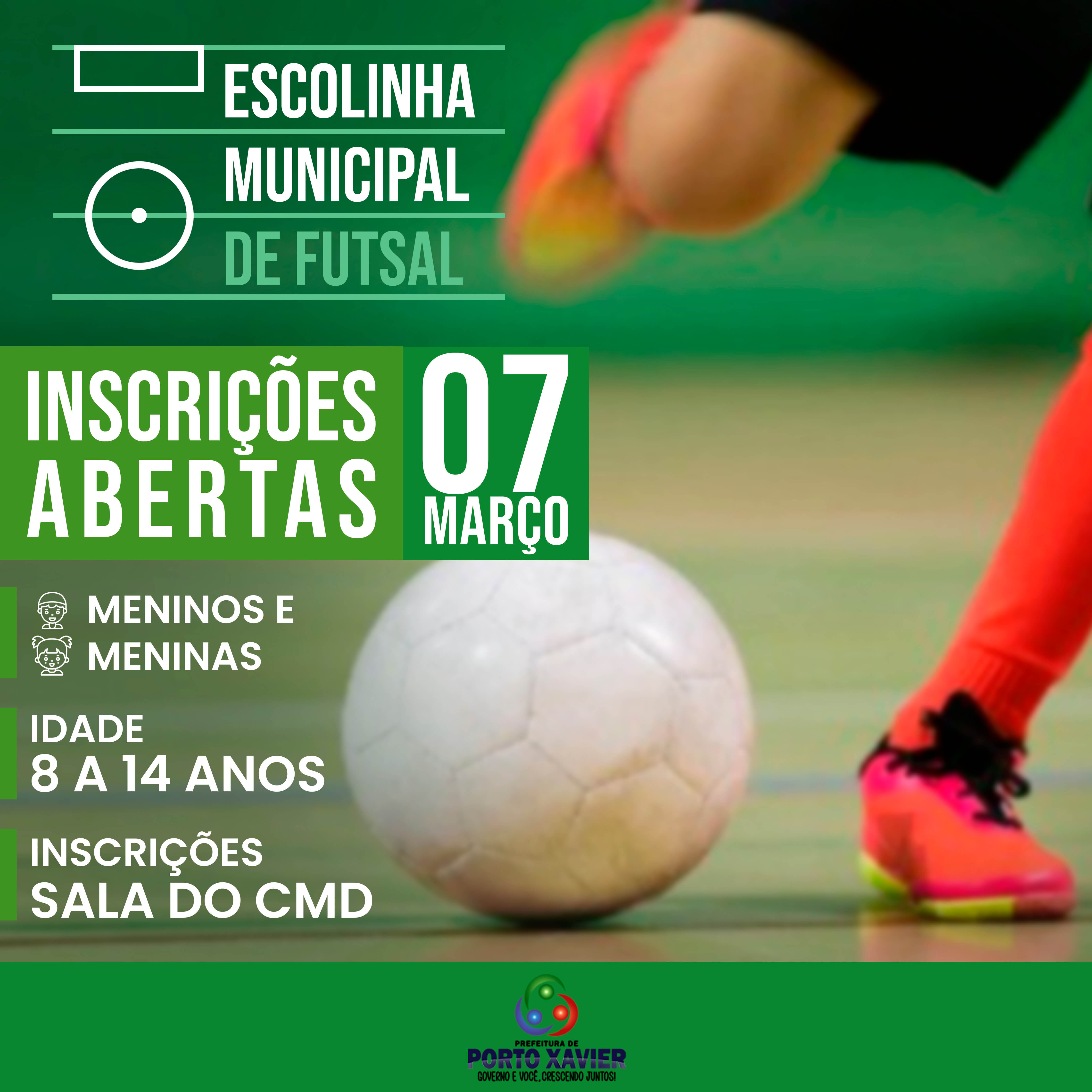 ESCOLINHA MUNICIPAL DE FUTSAL